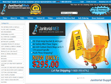 Tablet Screenshot of janitorialweb.com